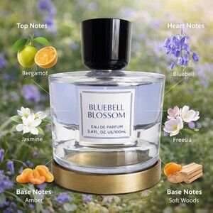 Long Lasting Bluebell Blossom Eau de Parfum 3.4oz/100ml Women’s Floral Scent